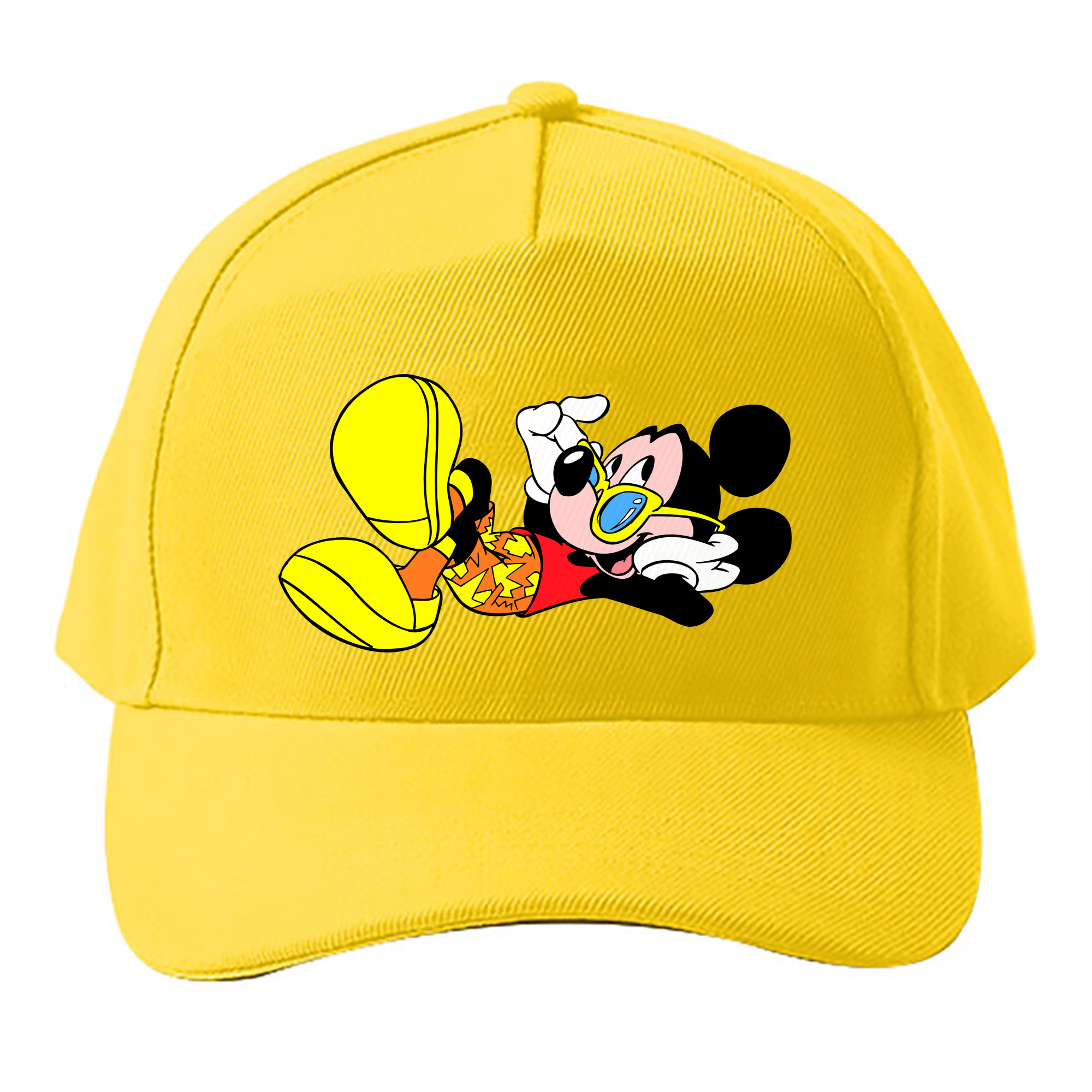 （画像用） ミッキーマウス Mickey Mouse ベースボールキャップ 綿100％ 男女兼用 帽子 スポーツ
